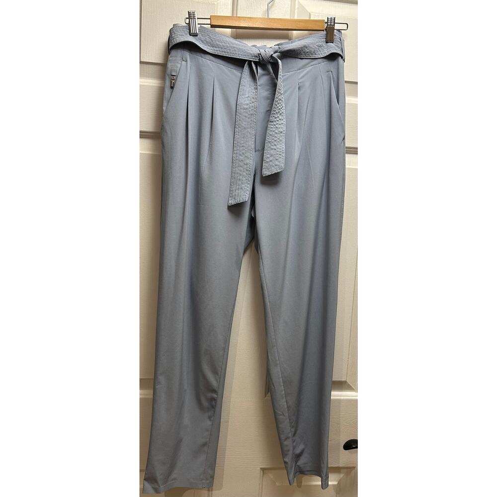 Athleta High Rise Skyline Pant II Paperbag Waist in Cottage Blue, Size 6